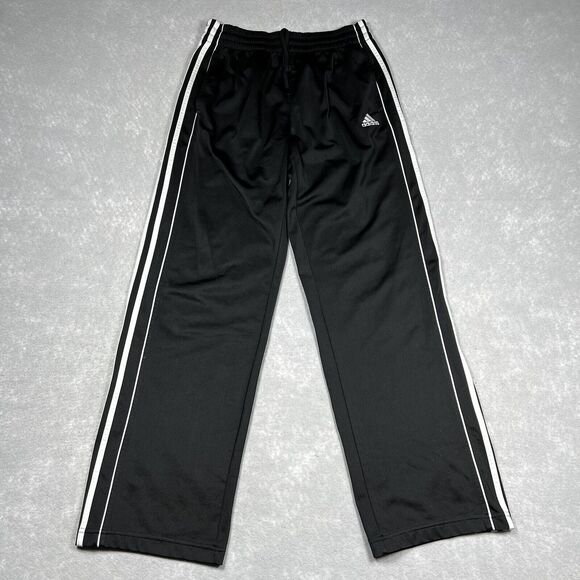 Adidas Black/White Sweatpants Running Breathable Drawstring Size: XL(Youth) - Picture 1 of 10